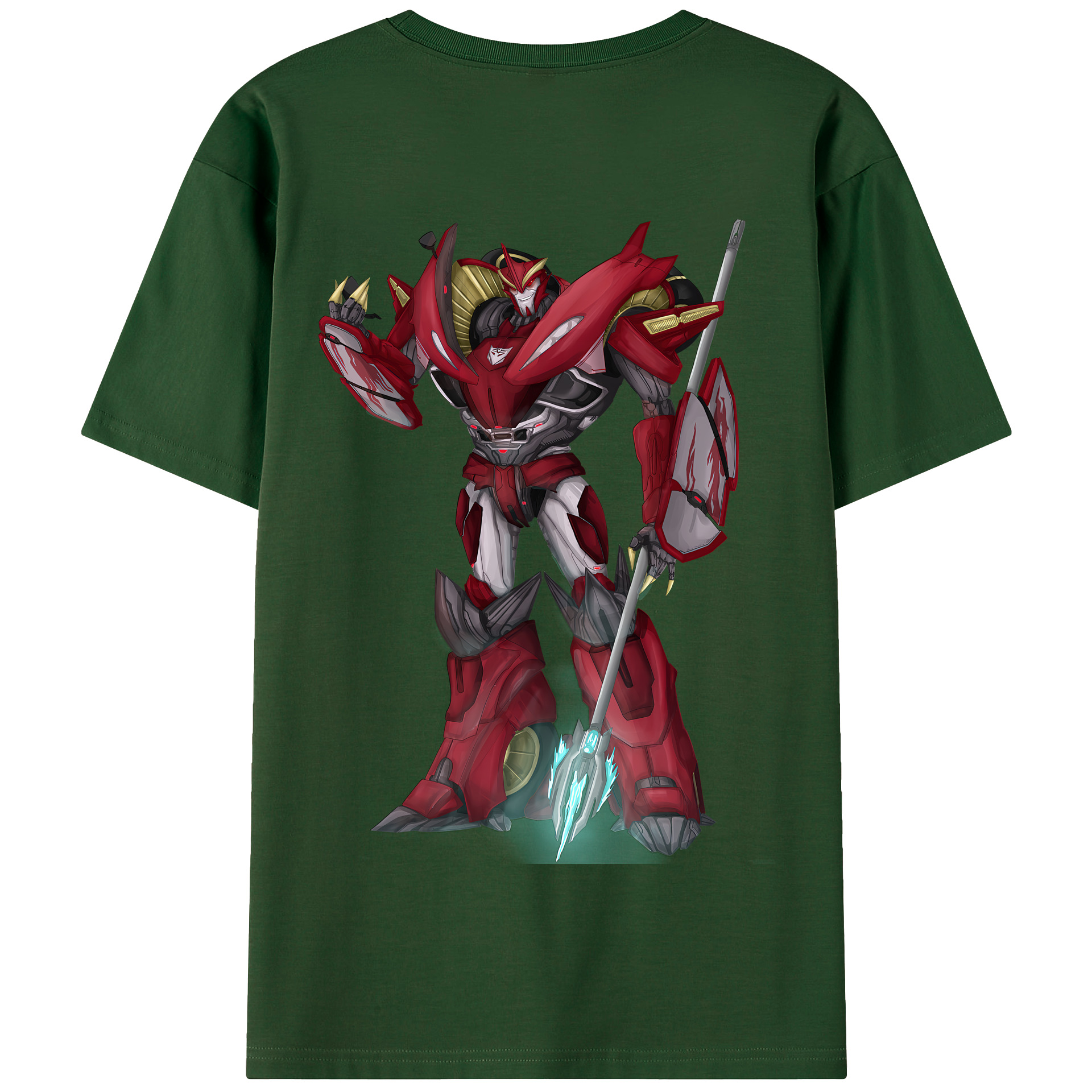 （画像用） Transformers トランスフォーマー 綿100％半袖Tシャツ（背面プリント）